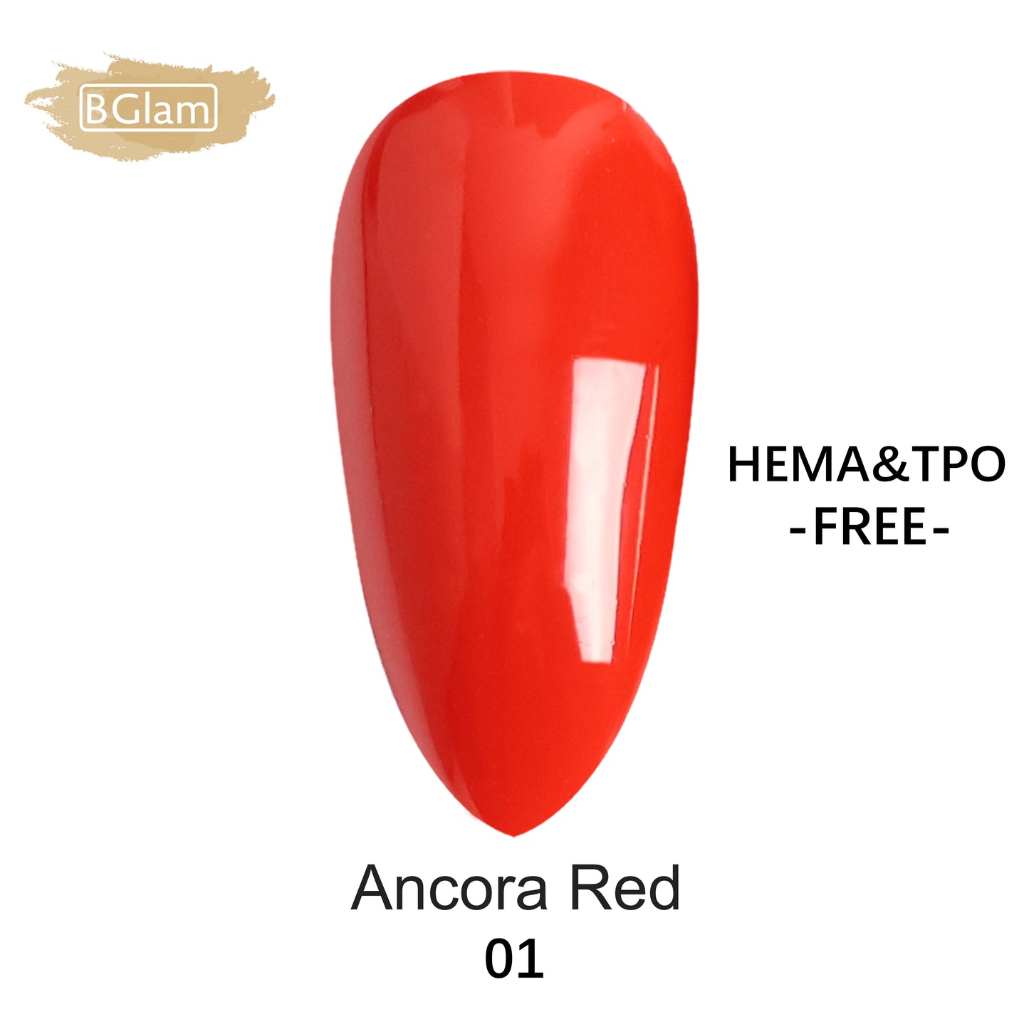 BGLAM Gel polish 15ml | Rouge Ancora 01