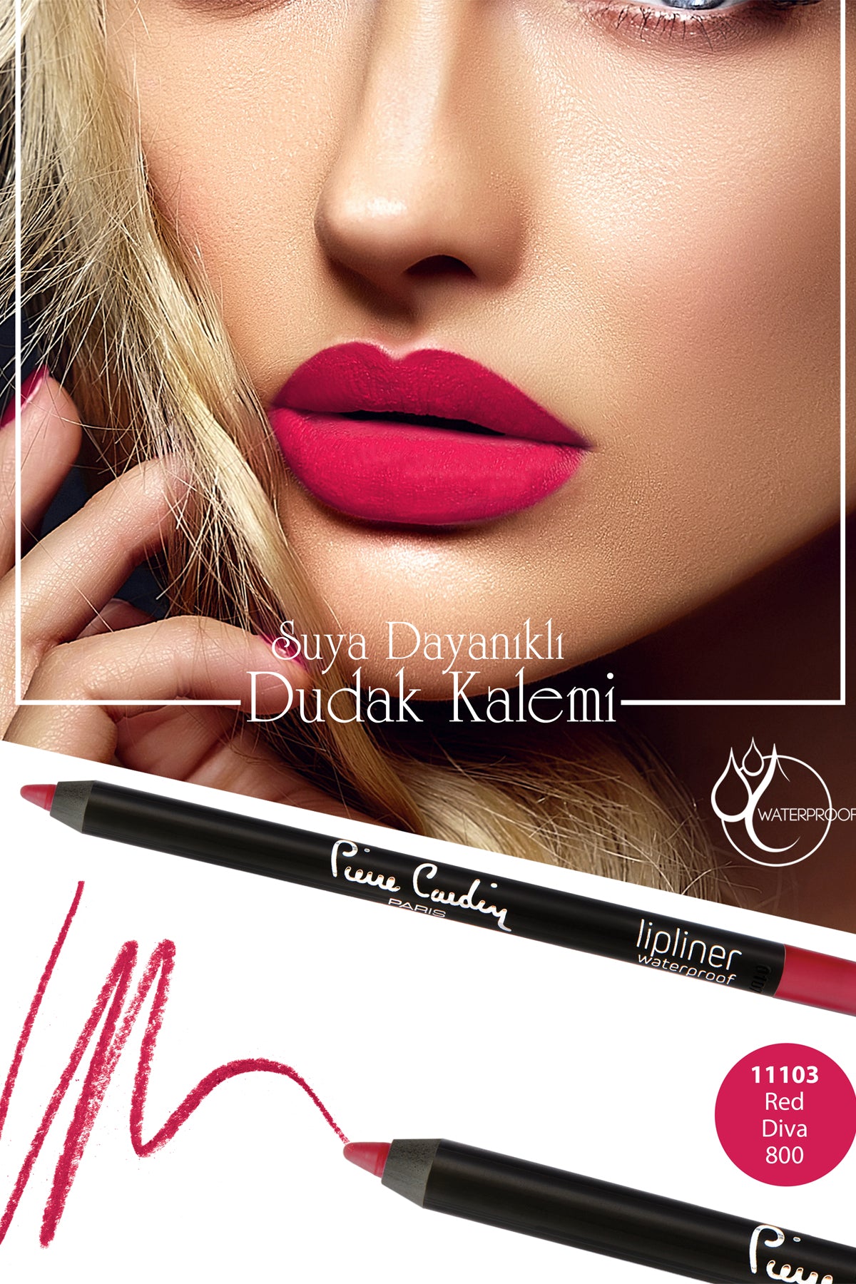 Pierre Cardin | Lipliner Waterproof | Red Diva 800