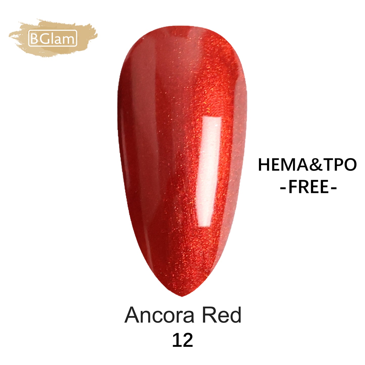BGLAM Gel polish 15ml | Rouge Ancora 12