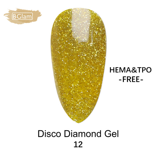BGLAM Gel polish 15ml | Diamond Glitter | Flash Effect 12
