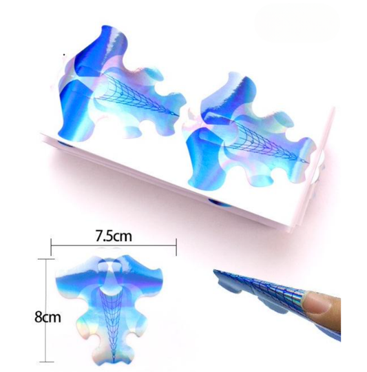 Nail Forms | Holographic Mermaid | 500 pcs