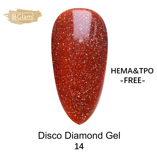 BGLAM Gel polish 15ml | Diamond Glitter | Flash Effect 14