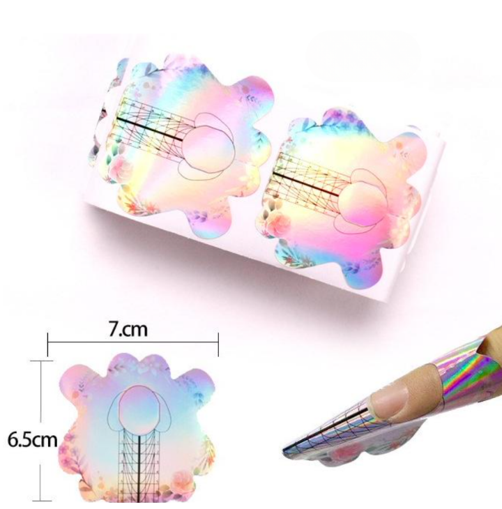 Nail Forms | Rainbow Blossom | 500 pcs