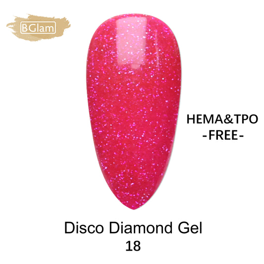 BGLAM Gel polish 15ml | Diamond Glitter | Flash Effect 18