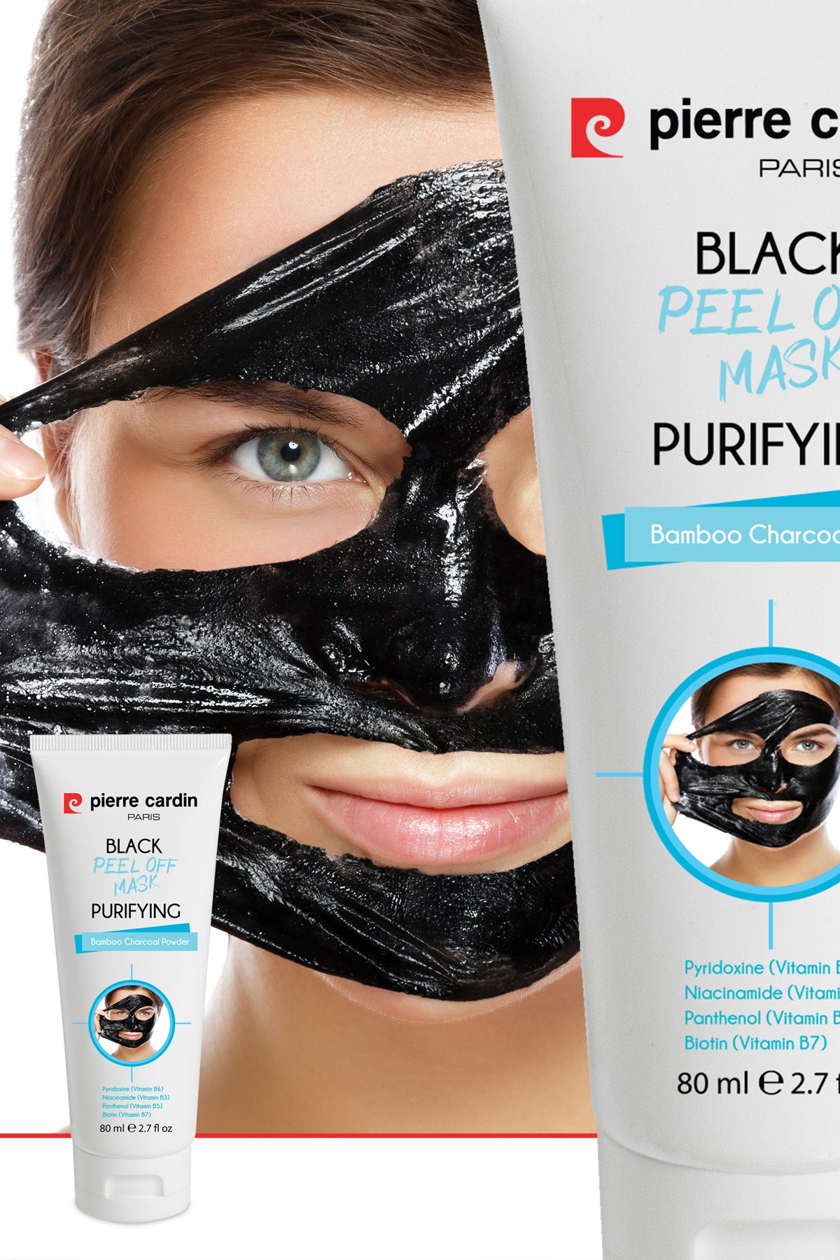 Pierre Cardin | Peel Off Mask with Bamboo Charcoal | Black | 80ml
