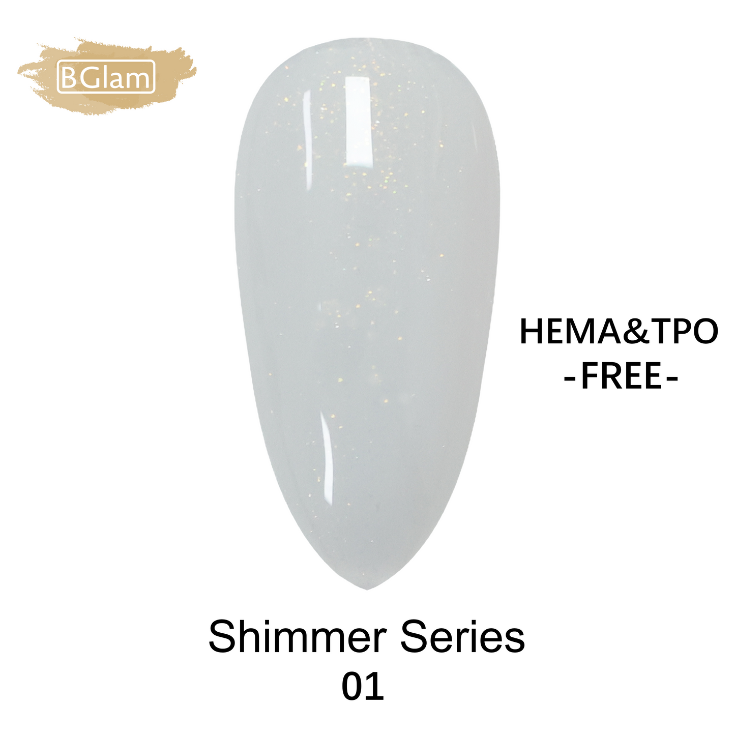 BGLAM Gel polish 15ml | Shimmer 01