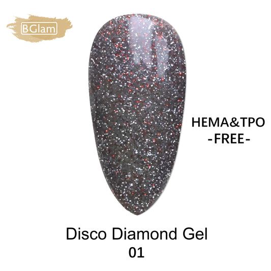 BGLAM Gel polish 15ml | Diamond Glitter | Flash Effect 1
