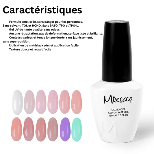 Mixcoco Soak-Off Gel Polish 7.5ml | French 18