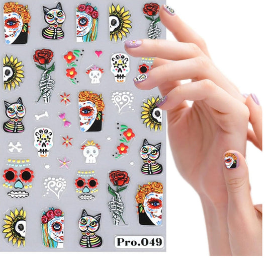 Nail Art Sticker | Dia de Muertos | Pro049
