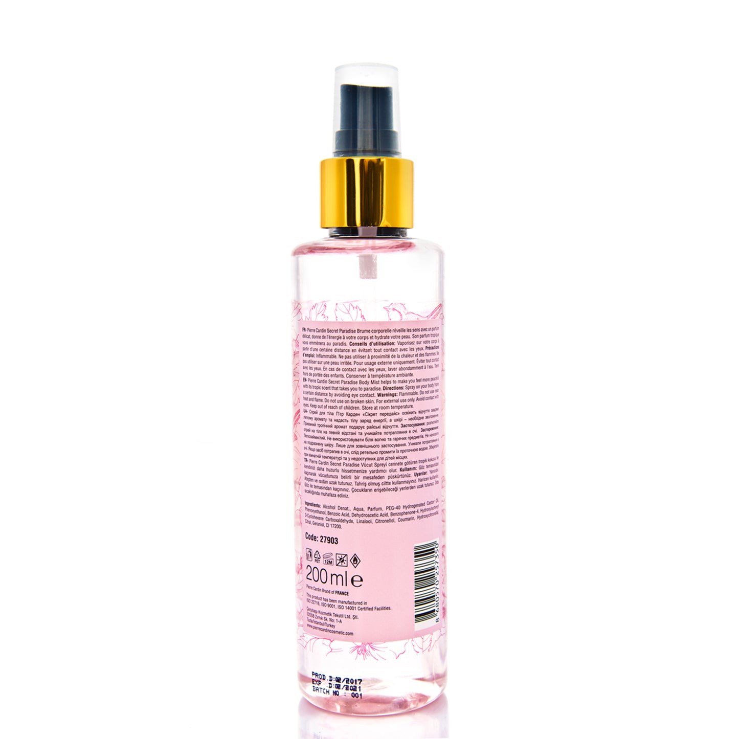 Pierre Cardin | Body Mist Secret Paradise | 200 ml