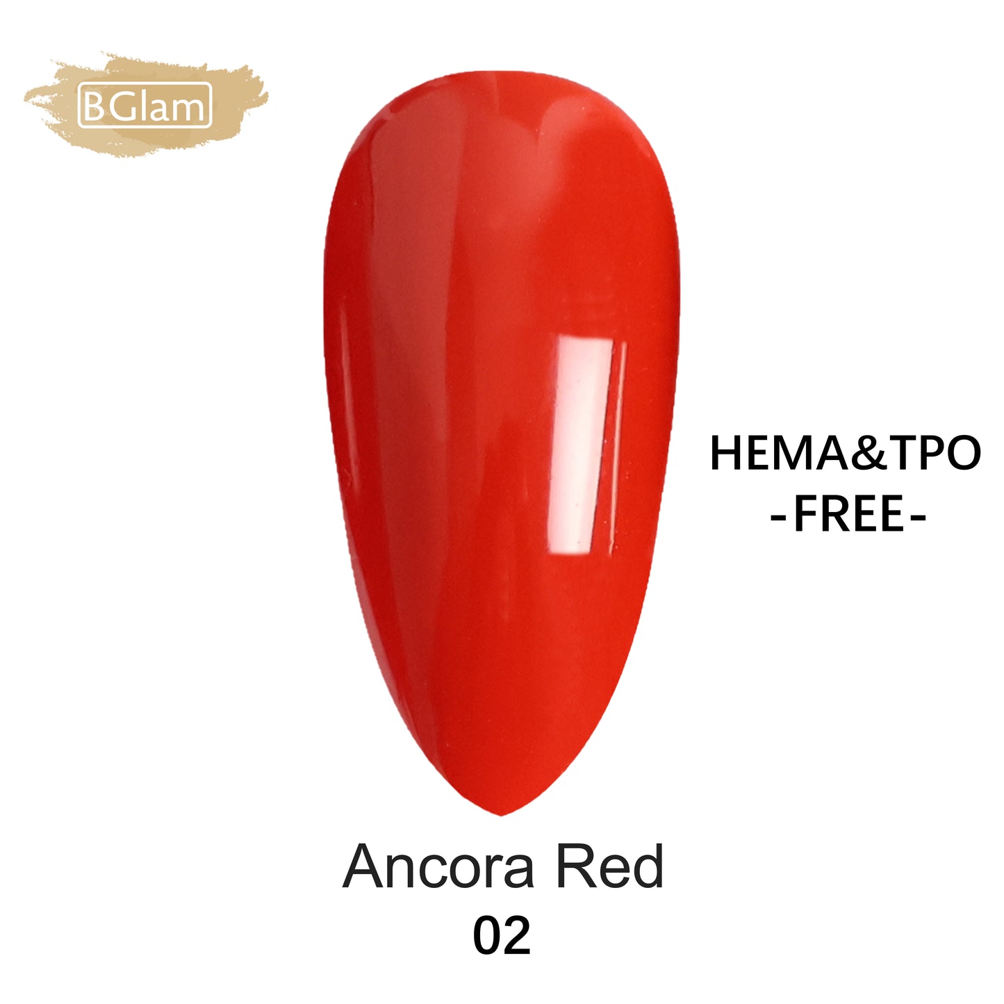 BGLAM Gel polish 15ml | Rouge Ancora 02