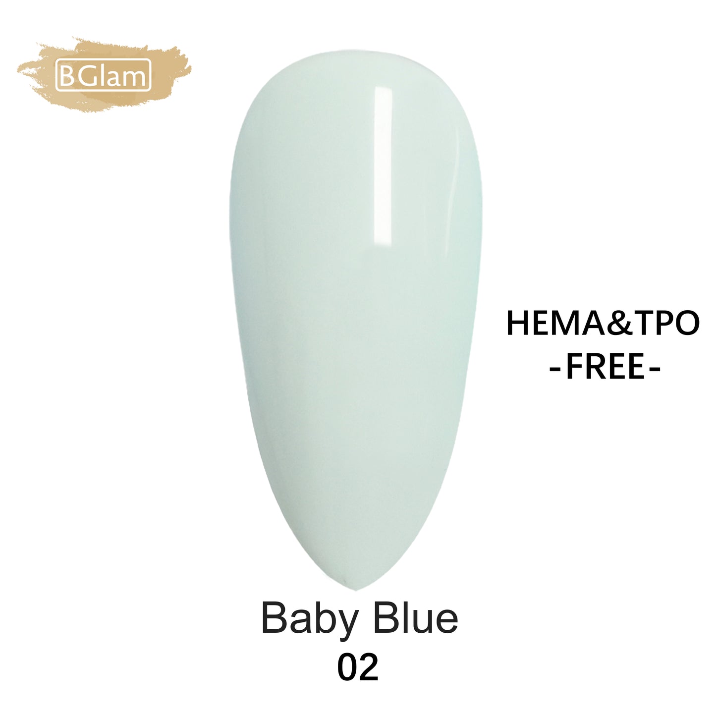 BGLAM Gel polish 15ml | Bleu Brume 02