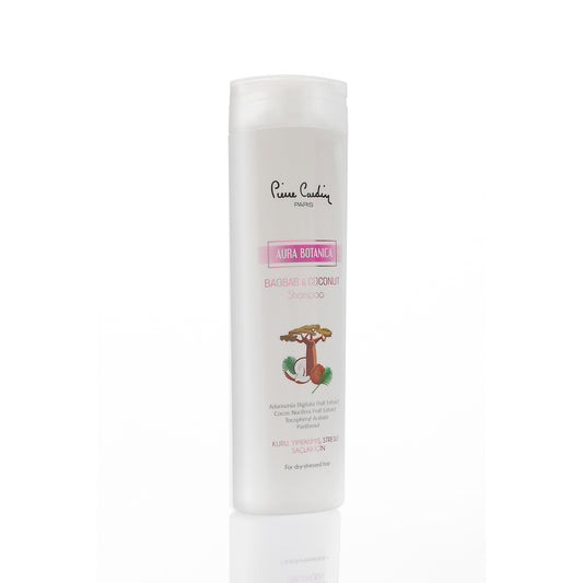 Pierre Cardin | Shampoo | For Dry-Stressed Hair | Aura Botanica | Baobab & Coconut | 360 ml