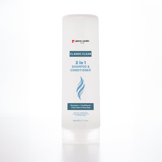 Pierre Cardin | 2 in 1 Shampoo + Conditioner | Classic Clean | 360 ml