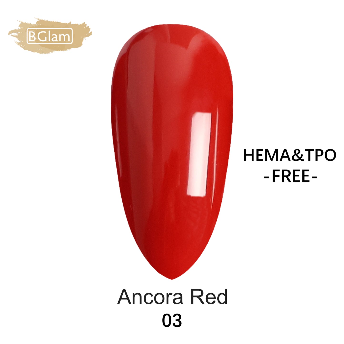 BGLAM Gel polish 15ml | Rouge Ancora 03