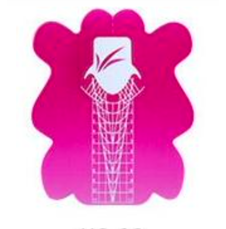 Nail Forms | Elegant Floral Pink | 500 pcs