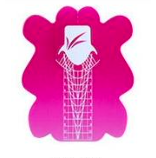 Nail Forms | Elegant Floral Pink | 500 pcs