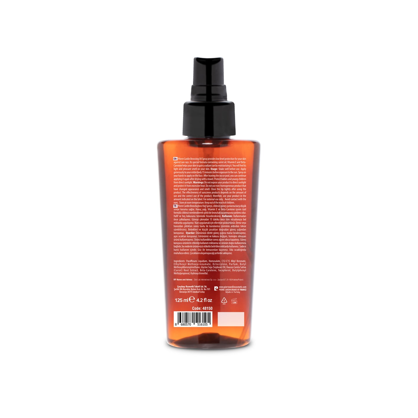 Pierre Cardin | Sun Tanning Oil | SPF 6 | 125 ml