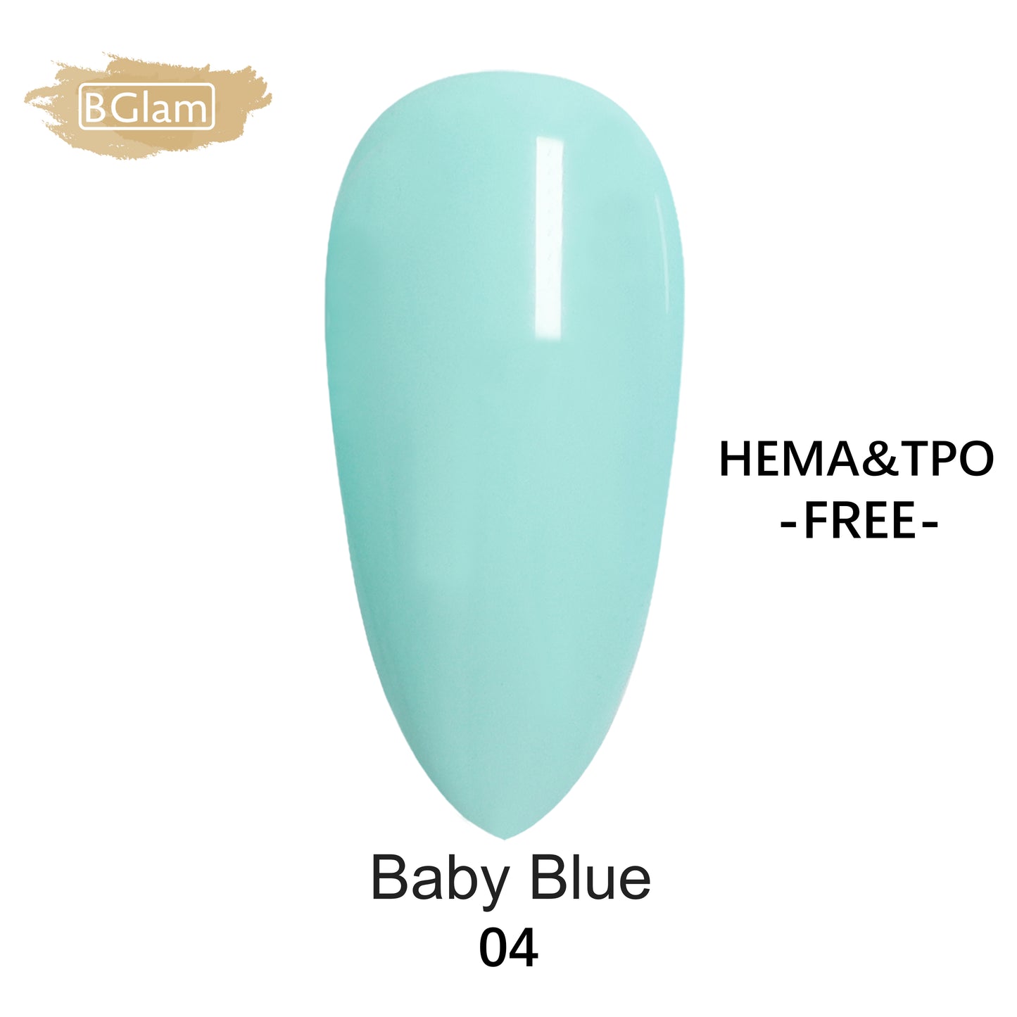 BGLAM Gel polish 15ml | Bleu Brume 04