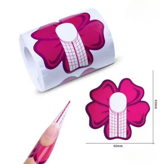 Nail Forms | Hibiscus Bloom | 500 pcs