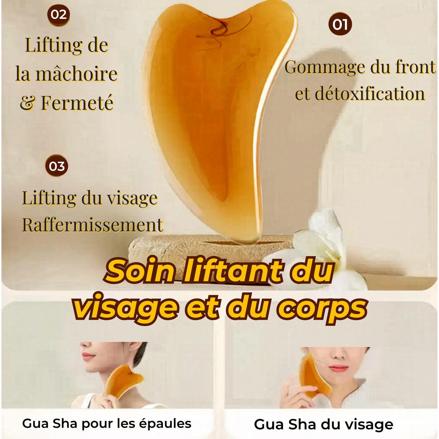 4-in-1 Gua Sha Facial Beauty Tools