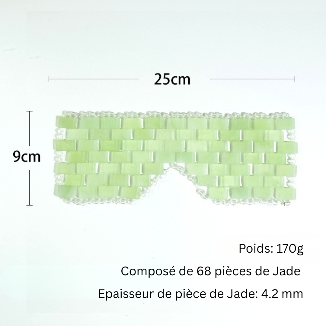 Relaxing Jade Stone Eye Mask | 25 x 9 cm