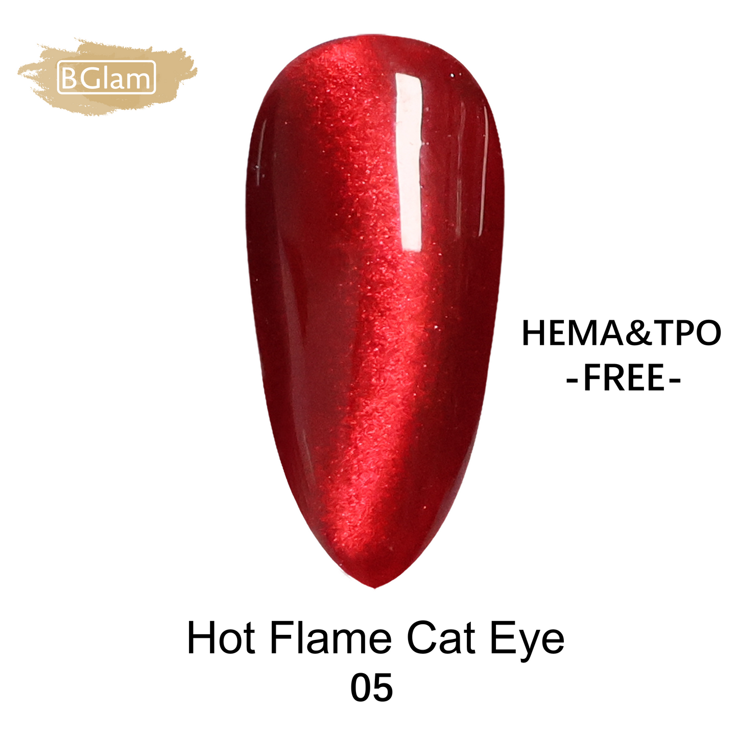 BGLAM Gel polish 10ml | Cat Eyes | Hot Flame 05