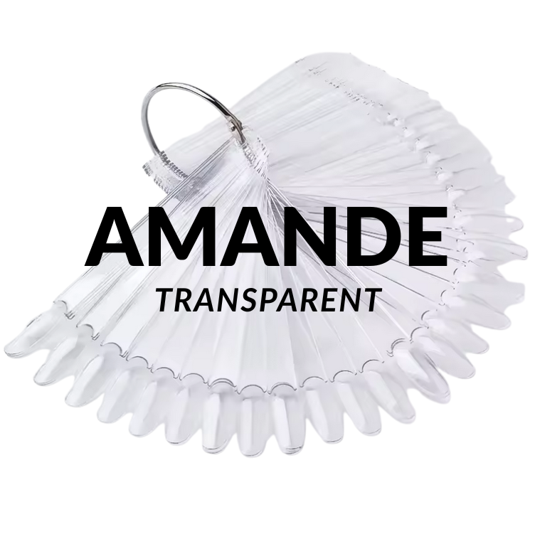 Nail Swatch Sticks | Round Head | Clear | 50 tips