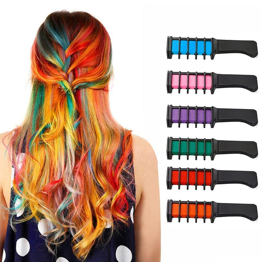 Magic Hair Chalk Comb | Temporary Hair Color Set