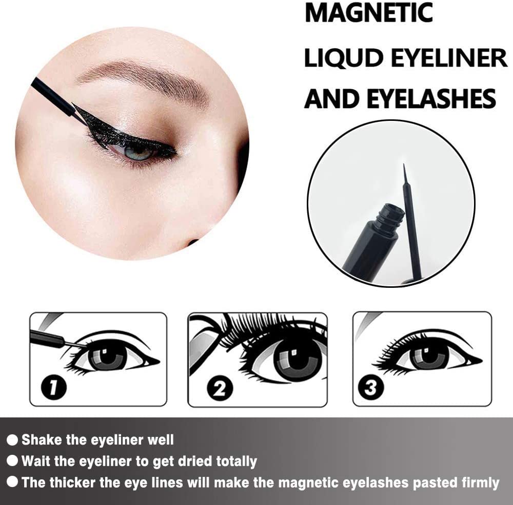 Magnetic Eyelash Kit (5 magnets per lash) - 3D18
