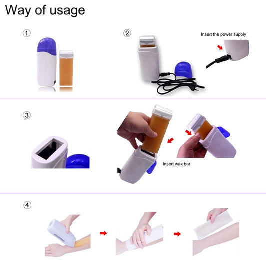 Chauffe-Cire Roll-On - Bleu