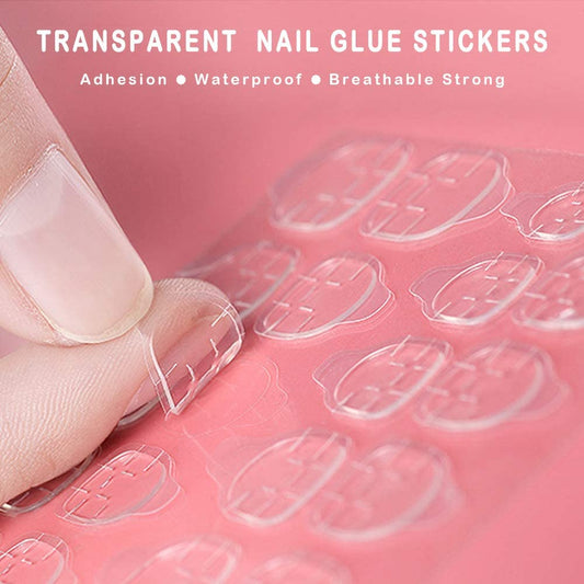 Double-sided Press on Nail Adhesive Tabs Nail Glue Stickers for Nail Tips (Jelly Gel Tape)