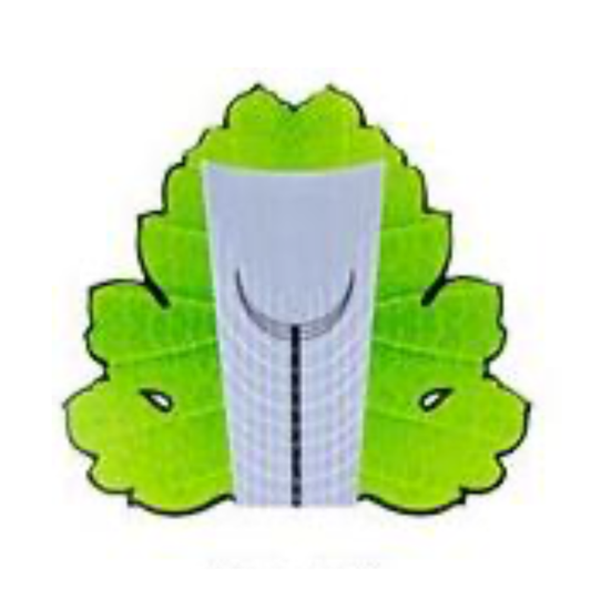 Nail Forms | Natural Leaf | 500 pcs