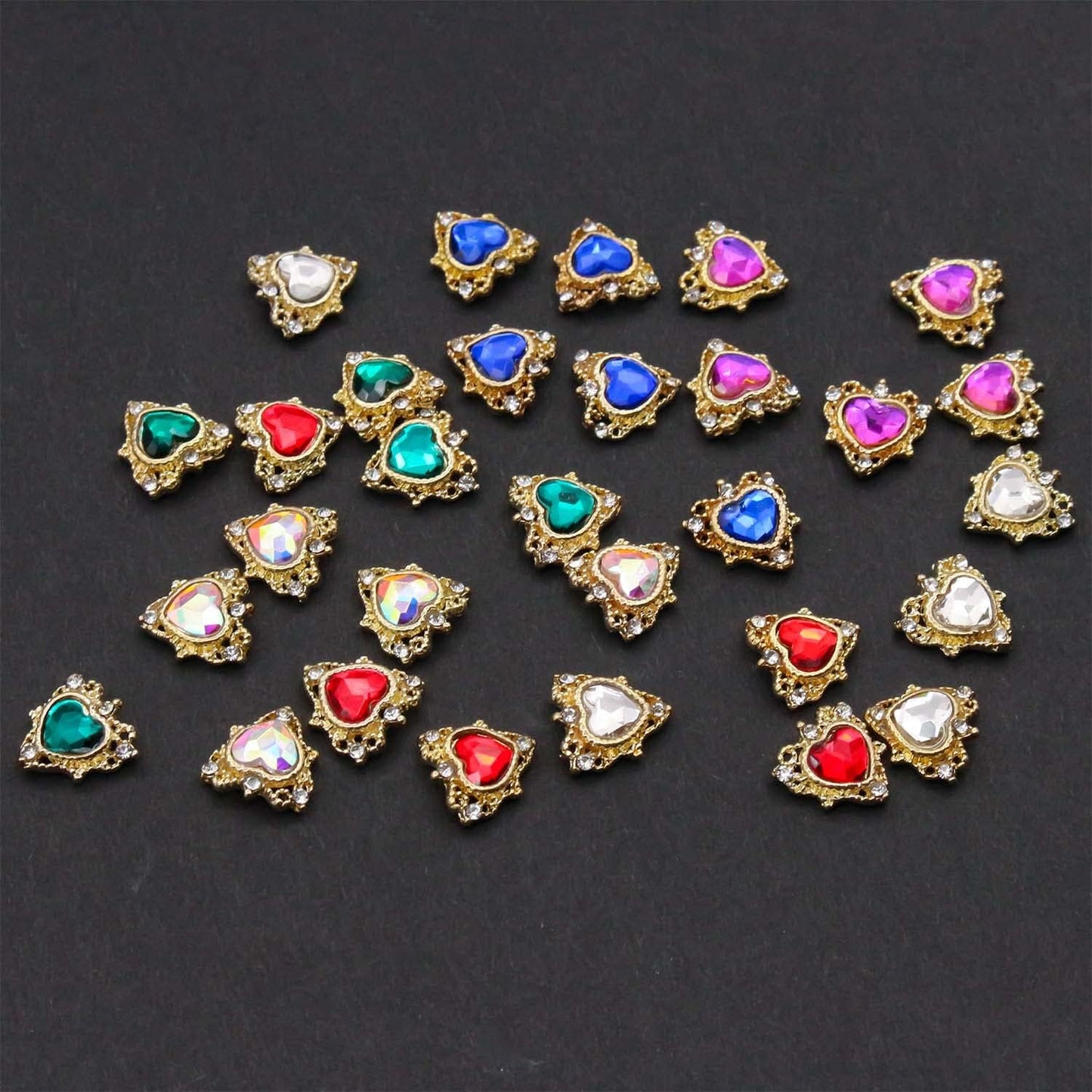3D Nail Art Jewelry | Heart Set | 02
