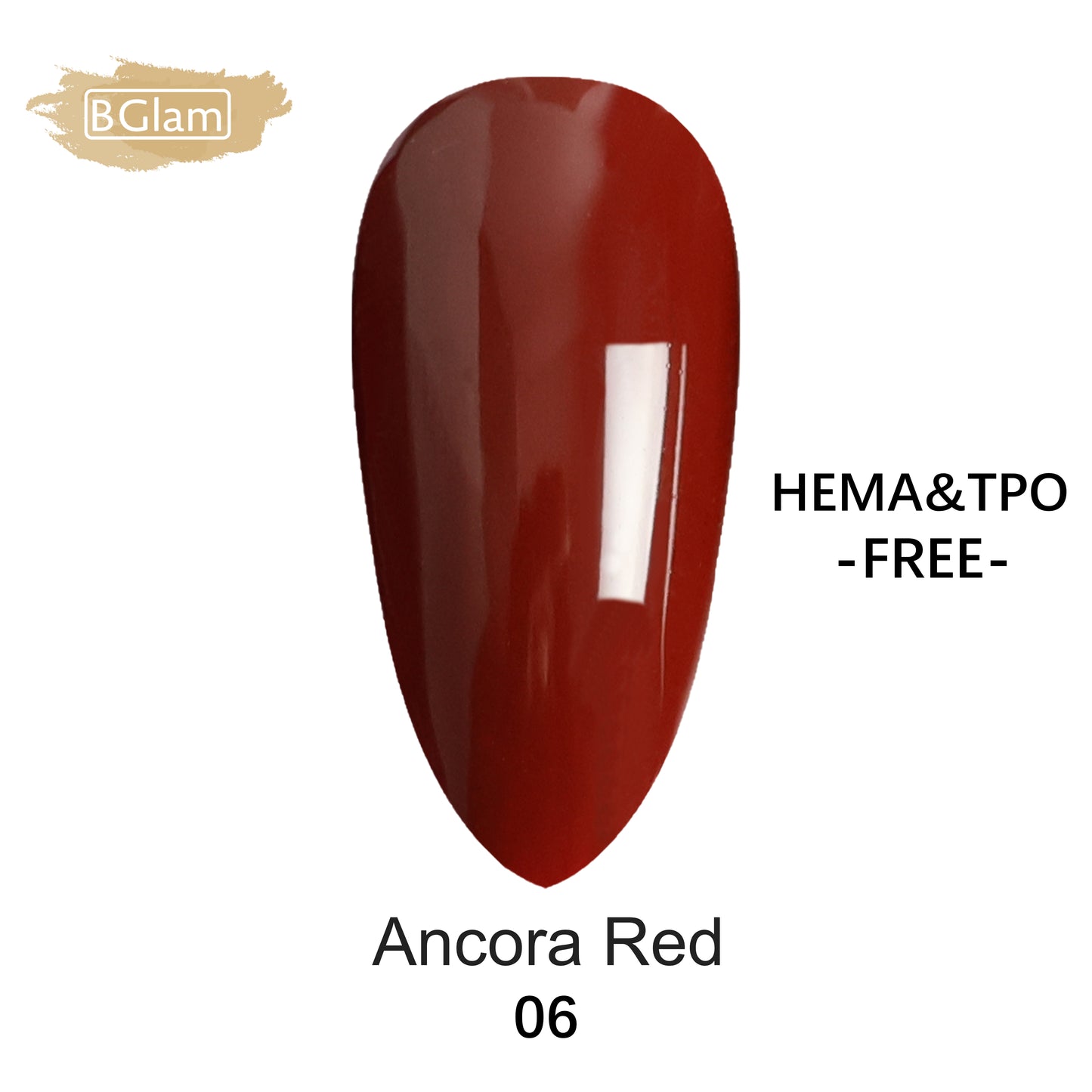 BGLAM Gel polish 15ml | Rouge Ancora 06