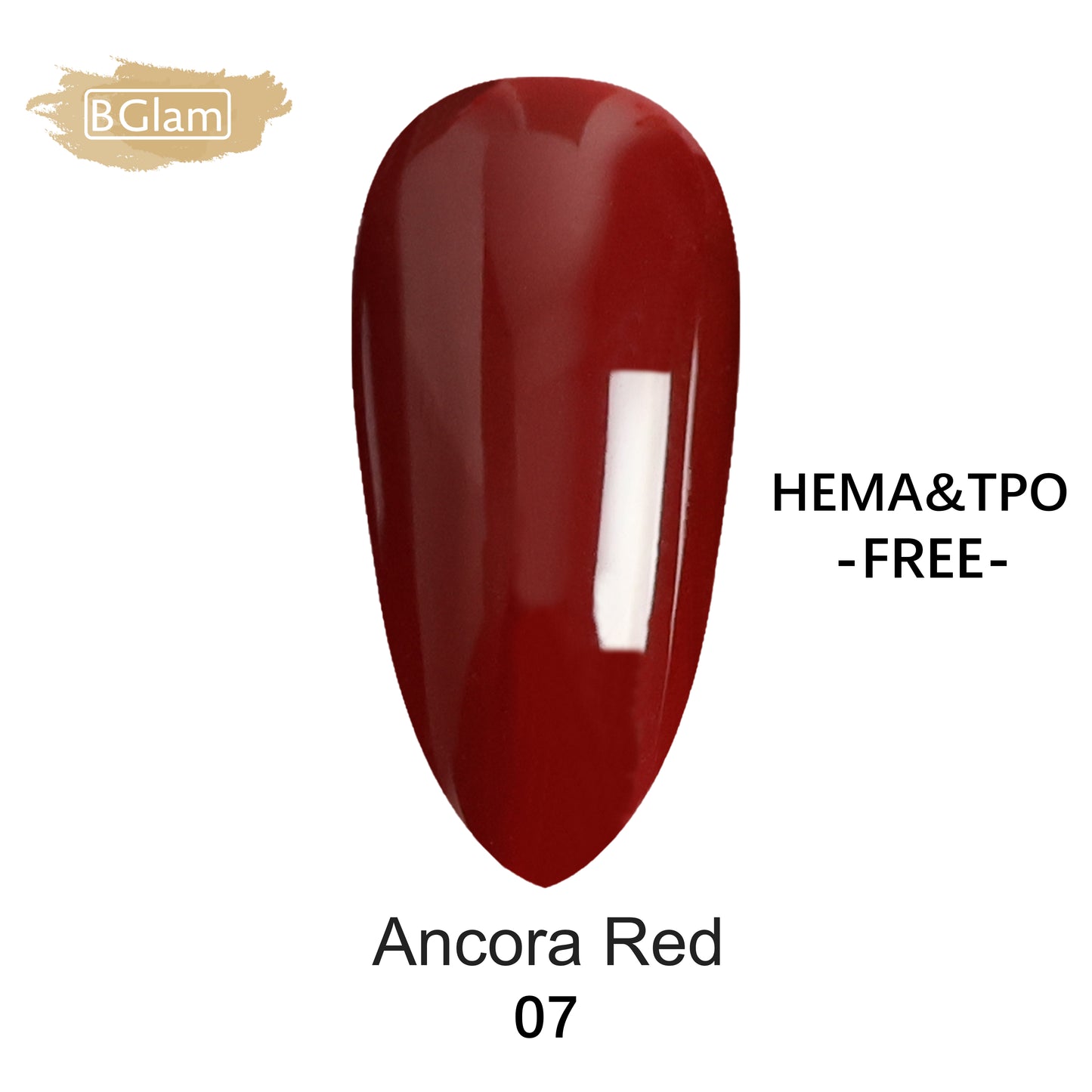 BGLAM Gel polish 15ml | Rouge Ancora 07