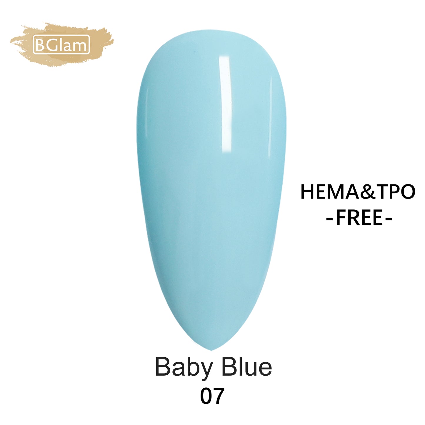 BGLAM Gel polish 15ml | Bleu Brume 07