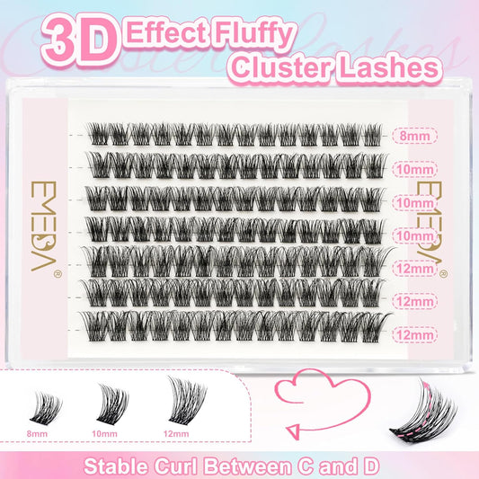 Fluffy Cluster Lashes kit (EME133 mix)
