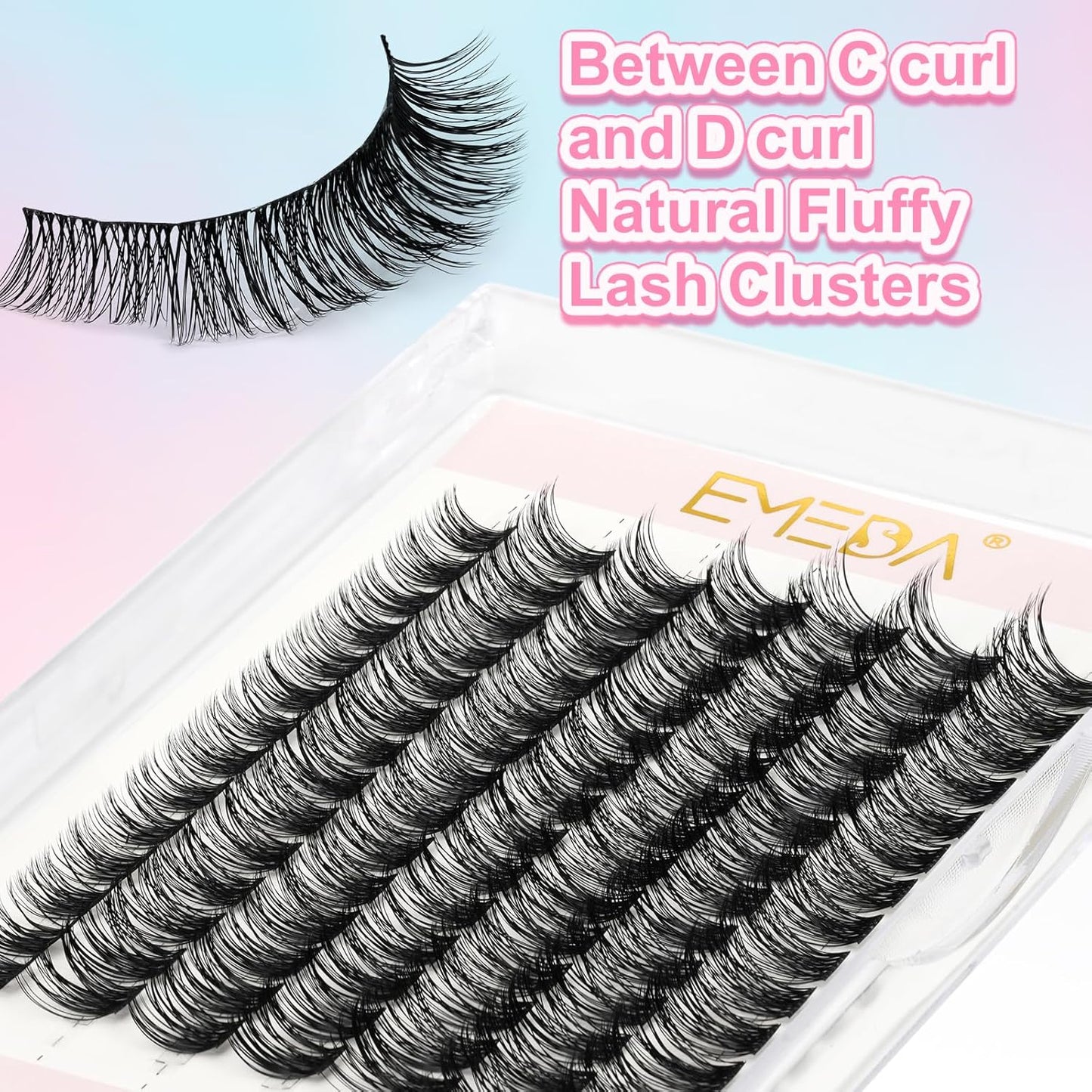 Fluffy Cluster Lashes kit (EME133 mix)
