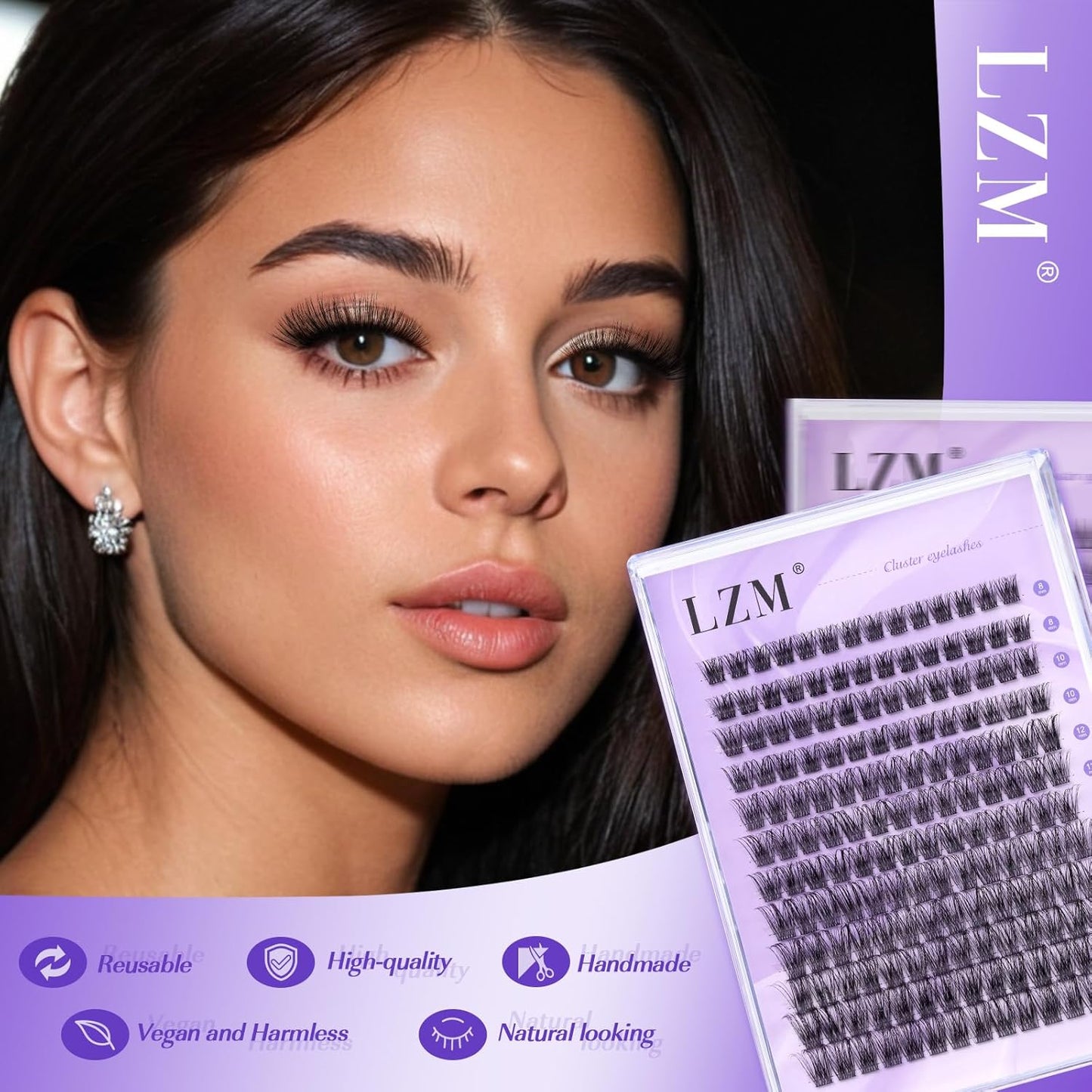 168Pcs LZM Lash Clusters Individual Eyelashes | SNR013-C-MIX
