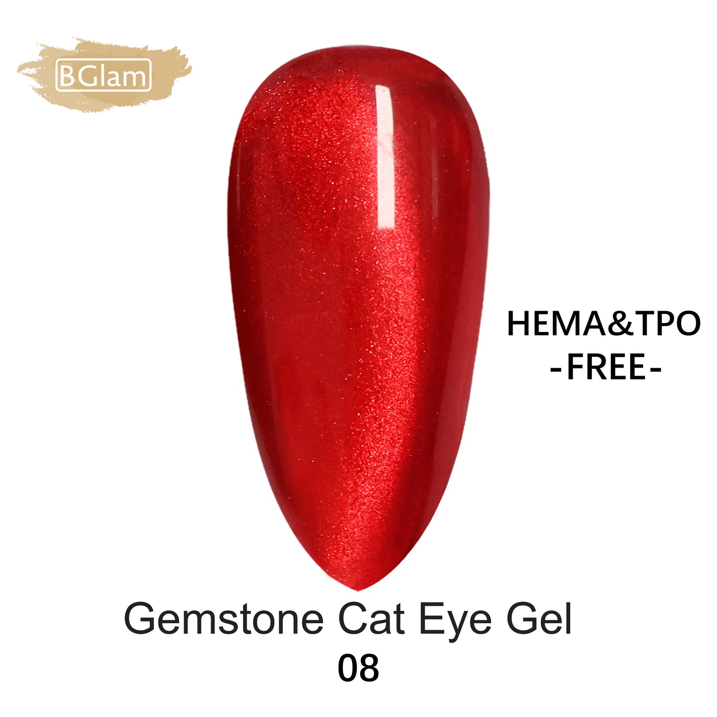 BGLAM Gel polish 15ml | Cat Eyes | Gemstone 08