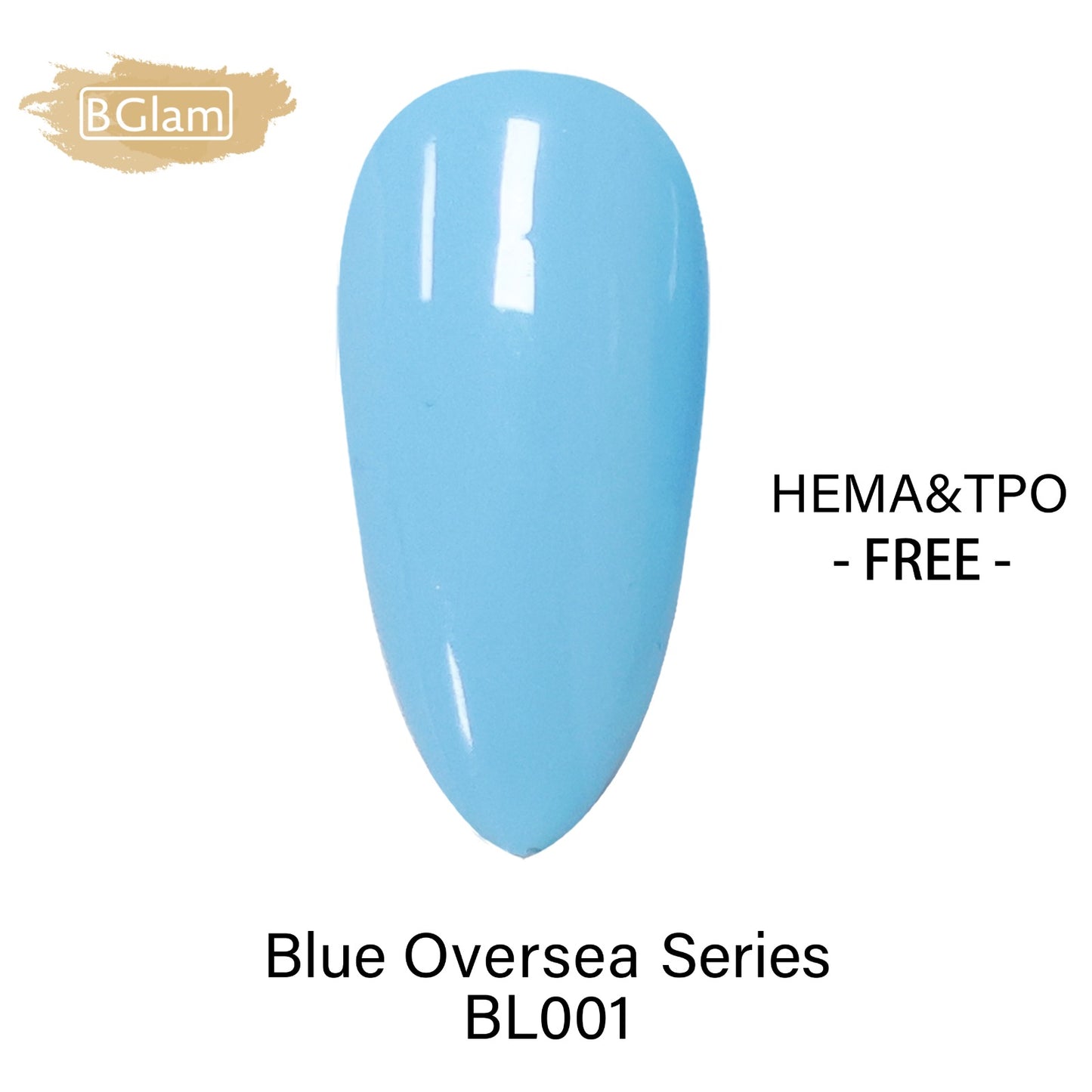 BGLAM Gel Polish 15ml | Bleu | BL001