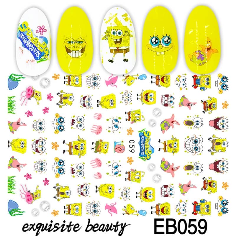Nail Art Sticker | Bob l'Eponge | 059