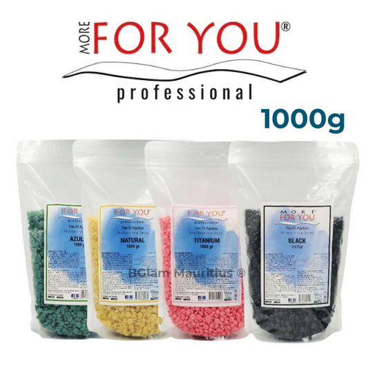 MORE FOR YOU Titanium Film Hard Wax Beans 1000g | Smooth & Gentle Care