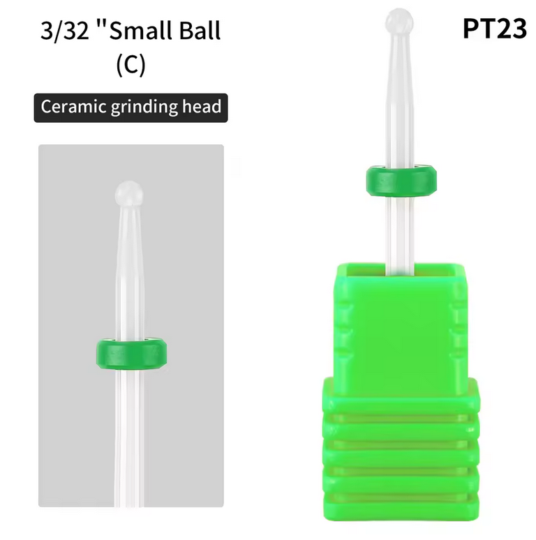 Ceramic Nail Drill Bit 3/32 - Small Ball