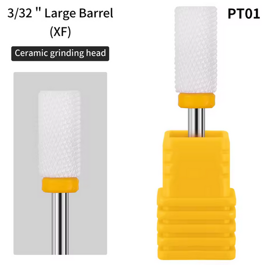 Ceramic Nail Drill Bit 3/32 - Large Barrel