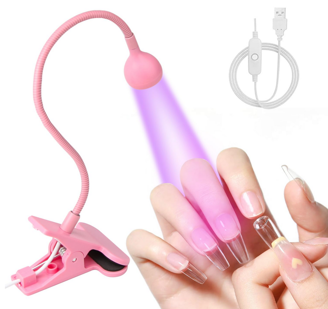 3W UV LED Flexible Gooseneck Clip-On Nail Lamp for Nail Art
