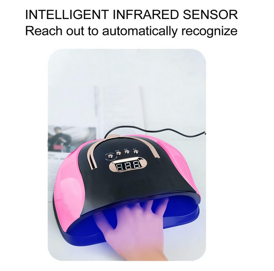 Sun C4 Plus UV LED Nail Lamp | Black and Pink | 57 LED | 256W