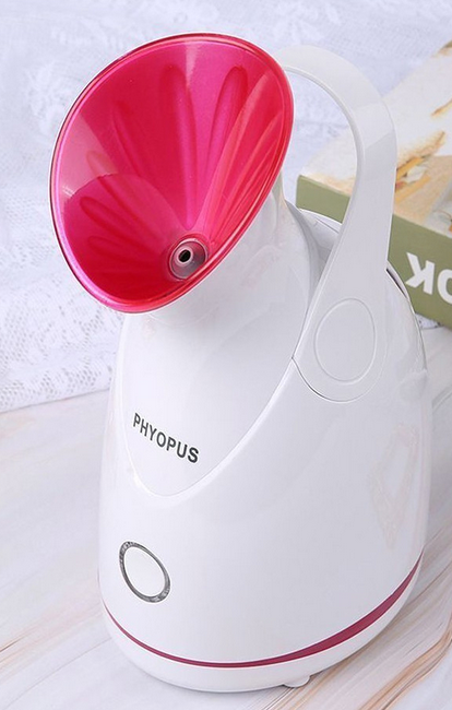 White & Fuchsia Facial Nano Steamer