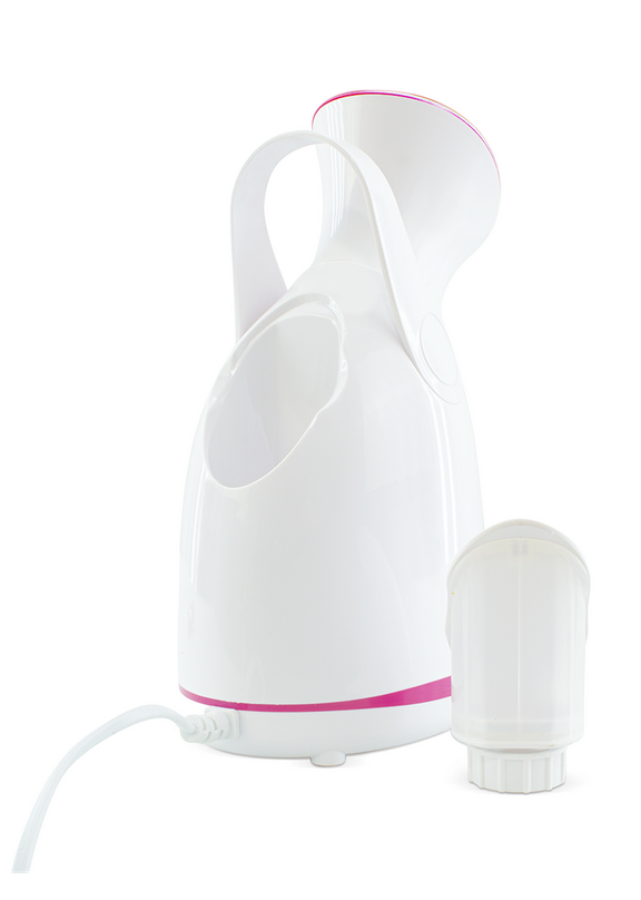 Vaporisateur nano steamer pour le visage | Blanc et fuchsia